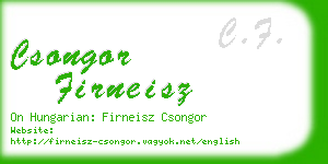 csongor firneisz business card